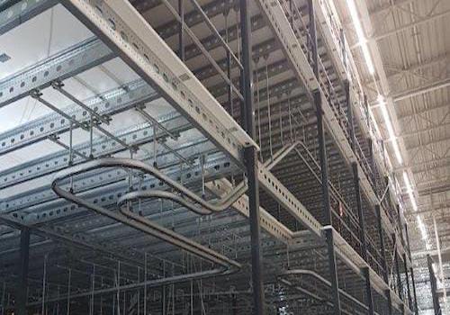 Mezzanines or multi-storey/tiered warehouse shelving systems