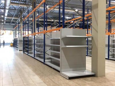 Integrated store shelf system for the company "Vītoli AMI"